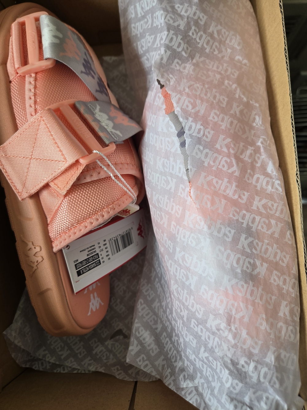 Kappa Men's Peach Adjustable Slide Sandals 4 Days Left